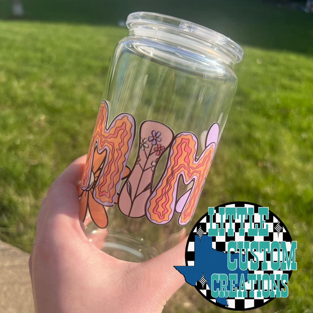 Custom Floral Name Cup
