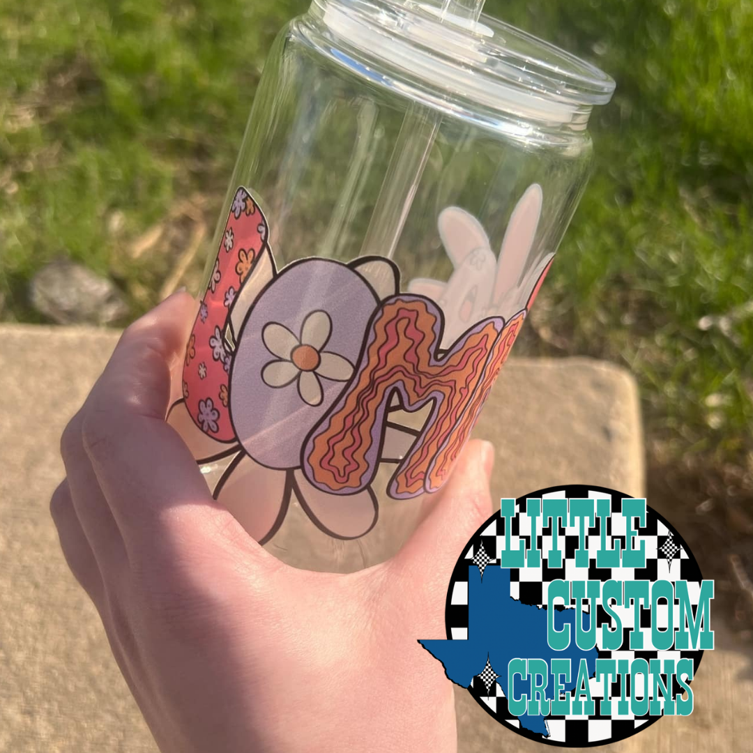 Custom Floral Name Cup