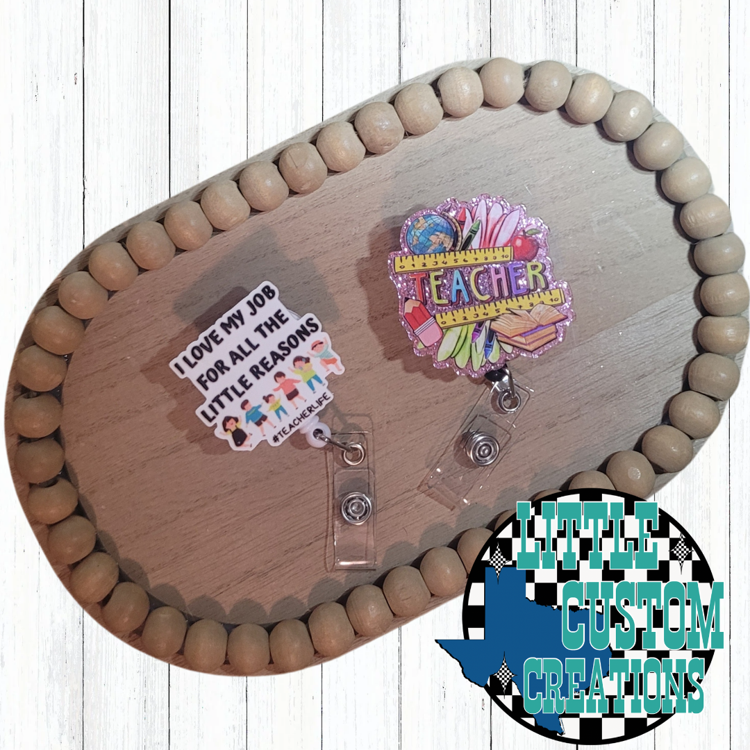 Acrylic Front Badge Reel