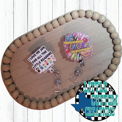 Acrylic Front Badge Reel