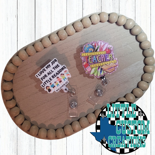 Acrylic Front Badge Reel