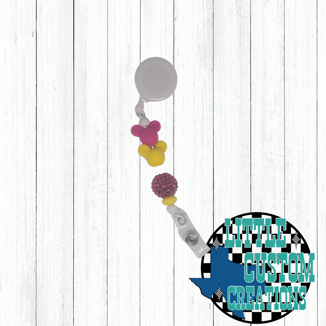 Beaded Badge Reel