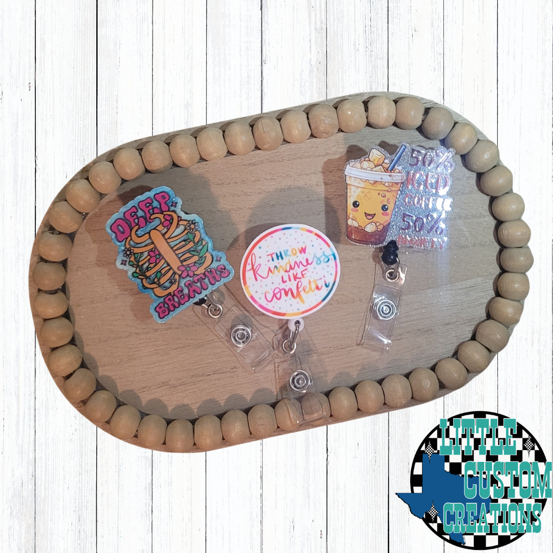 Acrylic Front Badge Reel