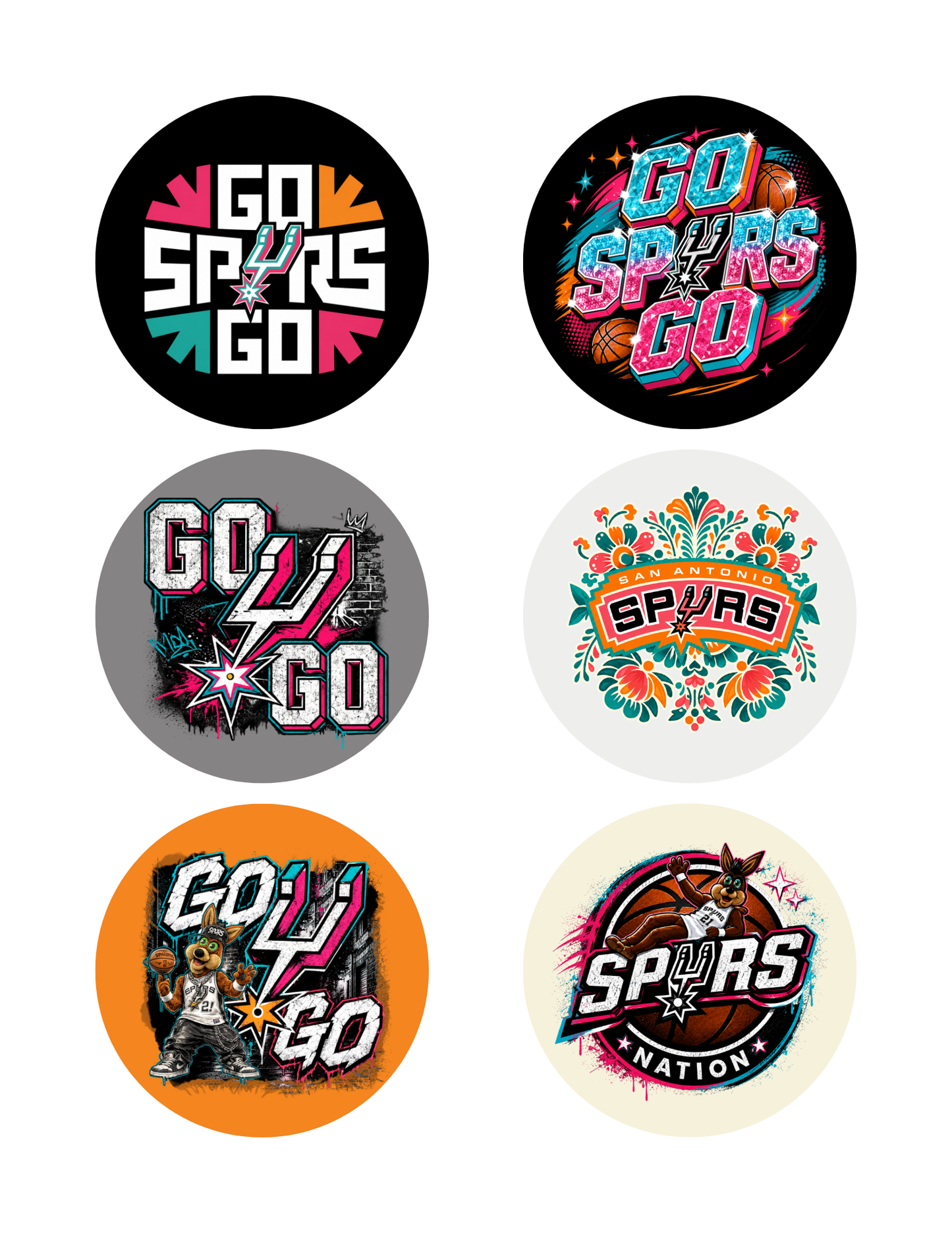 spurs cardstock rounds