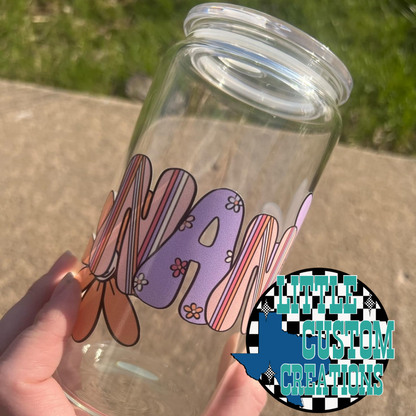 Custom Floral Name Cup